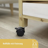 Produktbild von Kerbl Pet Kleintierkäfig Indoor Deluxe aus Holz für Kaninchen und Meerschweinchen mit zwei Etagen 115x60x118cm
