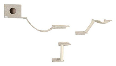 Kerbl Pet Kletterwand Mount Everest Katzenmöbel Set mit Sisal in Beige, 9-teilig – Bild 1 von 3