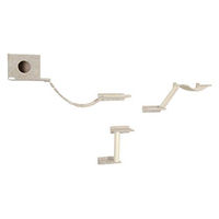 Produktbild von Kerbl Pet Kletterwand Mount Everest Katzenmöbel Set mit Sisal in Beige, 9-teilig