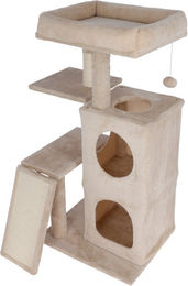 Kerbl Pet Kratzbaum Alessia für Katzen, beige, mit Sisal und abnehmbarem Kissen – Bild 1 von 8