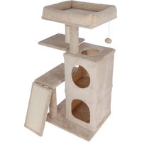 Produktbild von Kerbl Pet Kratzbaum Alessia für Katzen, beige, mit Sisal und abnehmbarem Kissen
