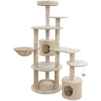 Produktbild von Kerbl Pet Kratzbaum Annika für Katzen aus Holz und Cord in Beige, 164 cm