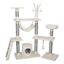 Kerbl Pet Kratzbaum Creativ Adventure für Katzen in Beige/Grau mit Sisal Höhe 150cm – Bild 1 von 3