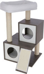 Kerbl Pet Kratzbaum Flair für Katzen in Weiß/Grau aus Holz mit Maßen 86 x 48 x 44 cm – Bild 1 von 8