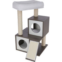 Produktbild von Kerbl Pet Kratzbaum Flair für Katzen in Weiß/Grau aus Holz mit Maßen 86 x 48 x 44 cm