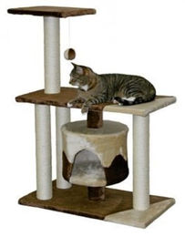 Kerbl Pet Kratzbaum Jade Pro für Kitten Braun Beige mit Sisal – Bild 1 von 7