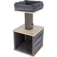 Produktbild von Kerbl Pet Kratzbaum Noah II für Katzen und Kitten aus Holz in Grau