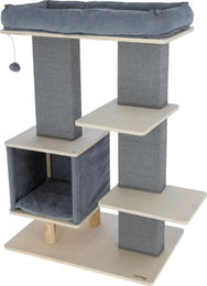 Kerbl Pet Kratzbaum Noah IV für Katzen in Grau mit Sisal – Bild 1 von 1
