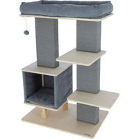 Produktbild von Kerbl Pet Kratzbaum Noah IV für Katzen in Grau mit Sisal