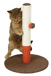 Kerbl Pet Kratzbaum Opal Basic für Katzen in Rot/Braun mit Sisal 37x37x50cm – Bild 1 von 3