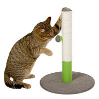 Produktbild von Kerbl Pet Kratzbaum Opal Basic für Katzen mit Sisal Grün/Grau 37x37x50cm