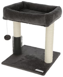 Kerbl Pet Kratzbaum Rosi für Kitten mit Sisal und Bürste, Grau, 48 cm – Bild 1 von 5
