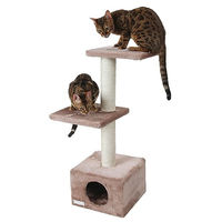 Produktbild von Kerbl Pet Kratzbaum Venus Sweet für Katzen in Beige und Grau mit Sisal 30x30x85cm