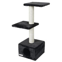 Produktbild von Kerbl Pet Kratzbaum Venus Sweet für Katzen Schwarz 30x30x85 cm mit Sisal