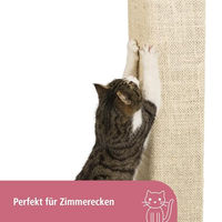 Produktbild von Kerbl Pet Kratzbrett Kevin für Katzen aus Holz und Sisal Beige 80x28cm