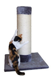 Kerbl Pet Kratzsäule Opal Ultra für Katzen aus Sisal Grau 60x60x80cm – Bild 1 von 10