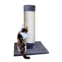 Produktbild von Kerbl Pet Kratzsäule Opal Ultra für Katzen aus Sisal Grau 60x60x80cm