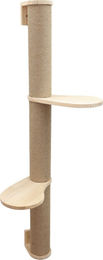 Kerbl Pet Kratzsäule Timber Natur aus Massivholz mit Jute für Katzen 127cm – Bild 1 von 10