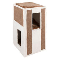 Produktbild von Kerbl Pet Kratztonne Galina für Katzen aus Sisal in Weiß 40 x 40 x 78 cm - 1 Stk.