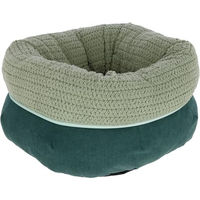 Produktbild von Kerbl Pet Kuschelbett Anne Hundebett und Katzenbett aus Plüsch in Grün für kleine Tiere