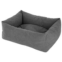 Produktbild von Kerbl Pet Kuschelbett Lucca Hundebett aus Stoff Grau 60x70 cm