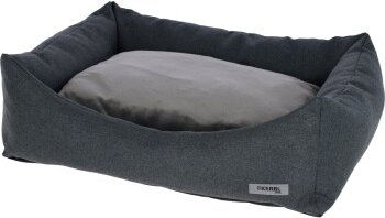 Kerbl Pet Kuschelbett Platin Ortho Hundebett Grau mit herausnehmbarem Wendekissen aus Polyester – Bild 1 von 7