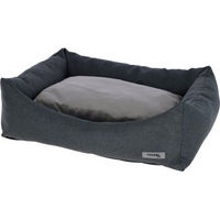 Produktbild von Kerbl Pet Kuschelbett Platin Ortho Hundebett Grau mit herausnehmbarem Wendekissen aus Polyester