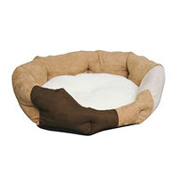 Produktbild von Kerbl Pet Liegebett AMY Hundekissen Größe L 45 x 41 cm braun/beige