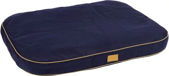 Kerbl Pet Liegekissen Jerome Hundekissen für erwachsene Hunde aus Polyester in Blau und Braun 60x40x6cm mit Antirutschbeschichtung – Bild 1 von 3
