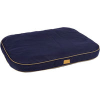 Produktbild von Kerbl Pet Liegekissen Jerome Hundekissen für erwachsene Hunde aus Polyester in Blau und Braun 60x40x6cm mit Antirutschbeschichtung