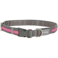 Produktbild von Kerbl Pet Light & Reflex Hundehalsband wasserabweisend mit USB-Akku in Pink