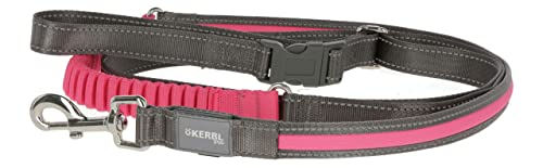 Kerbl Pet Light & Reflex Jogging- und Führleine für Hunde 25 mm x 250 cm in Pink – Bild 1 von 2