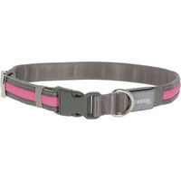 Produktbild von Kerbl Pet Light & Reflex LED-Halsband für Hunde wasserabweisend mit USB-Akkuladung in Pink oder Grau