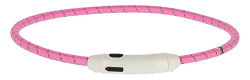 Produktbild von Kerbl Pet Maxi Safe LED-Halsband für Hunde aus Nylon in Pink 65 cm