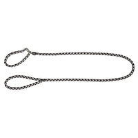 Produktbild von Kerbl Pet Maxi Safe Schlupfleine für Hunde aus Nylon in Schwarz mit integriertem Halsband 170 cm x 12 mm stark reflektierend - 170 cm