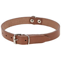 Produktbild von Kerbl Pet Mexica Hundehalsband aus Leder in Natur Beige 18 mm 34-42 cm