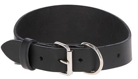 Kerbl Pet MEXICA Hundehalsband aus Leder Schwarz für Windhunde 27-35cm x 1,5cm – Bild 1 von 2
