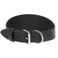 Produktbild von Kerbl Pet MEXICA Hundehalsband aus Leder Schwarz für Windhunde 27-35cm x 1,5cm