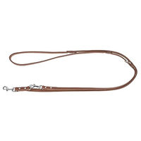 Produktbild von Kerbl Pet Mexica Leder Führleine Beige Braun 18 mm 200 cm - 200 cm