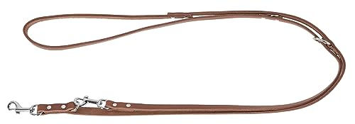 Kerbl Pet Mexica Leder Führleine Taupe 12 mm 200 cm - 200 cm – Bild 1 von 3