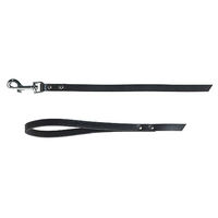 Produktbild von Kerbl Pet Mexica Lederführleine Schwarz 12 mm 100 cm genietet - 100 cm