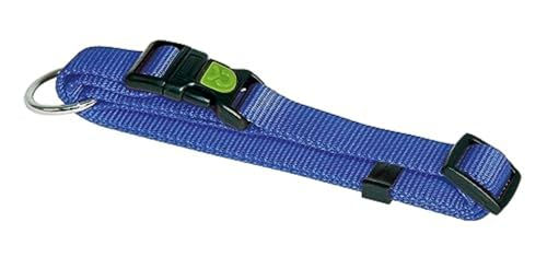 Kerbl Pet Miami Hundehalsband aus Nylon in Blau, wasserabweisend, 20 mm Breite, verstellbar 40-55 cm – Bild 1 von 2