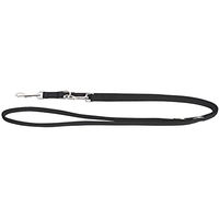 Produktbild von Kerbl Pet Miami Plus Führleine für Hunde aus Nylon in Schwarz mit wasserabweisender Beschichtung 200cm - 2 m