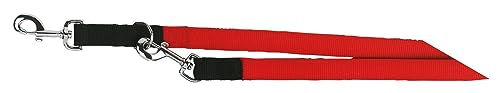 Kerbl Pet Miami Plus Führleine für Hunde aus Nylon schwarz-rot wasserabweisend 200cm - 200 cm – Bild 1 von 5