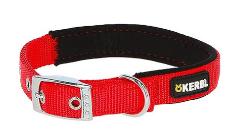 Kerbl Pet Miami Plus Hundehalsband aus Nylon mit Softeinlage rot 53-61cm – Bild 1 von 2
