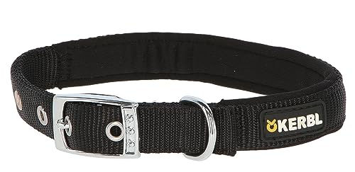 Kerbl Pet Miami Plus Hundehalsband aus Nylon mit Softeinlage wasserabweisend schwarz 45-53 cm – Bild 1 von 2