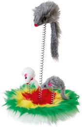 Kerbl Pet Mouse Swing Bunte Plüschmaus für Katzen - 1 Stk. – Bild 1 von 3