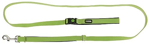 Kerbl Pet Multi-Führleine Miami Hundeleine aus Nylon in Grün, 180cm, wasserabweisend und stufenlos verstellbar - 180 cm – Bild 1 von 3