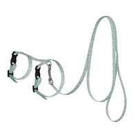 Produktbild von Kerbl Pet Nagergeschirr mit 120cm Leine aus Polyester in Blau Bunt Größe S - 120 cm
