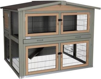 Kerbl Pet Nagerstall Suite aus Holz für Kaninchen und Meerschweinchen 134x115x111 cm – Bild 1 von 3